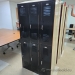 Republic Bank of 6 Doors Black Double Tier Storage Locker